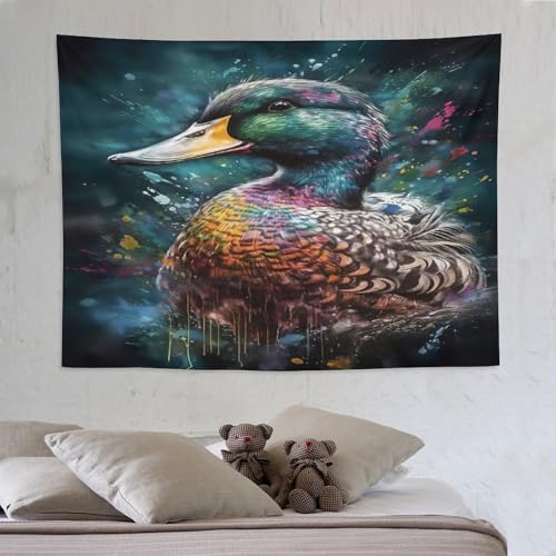 Canard tapisserie de sceau 3D : habillez un grand mur vide 150x200cm