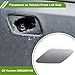 HOPESPANNER Front Left Bumper Headlight Washer Nozzle Cover Cap No.95862830100 Bumper Trim Nozzle Cover for Porsche Cayenne 2011-2014 Silver Tone Plastic 1 Pcs