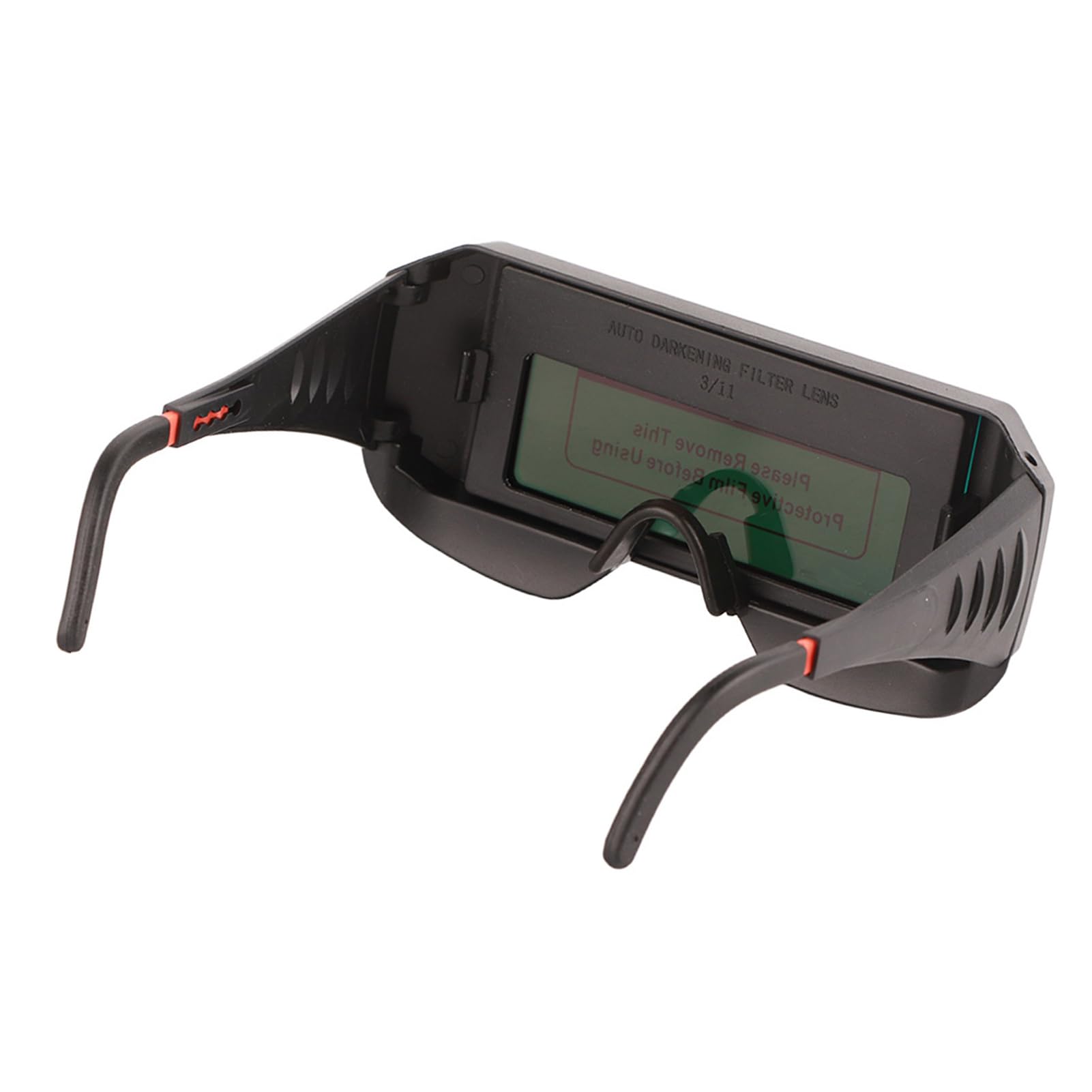 Gafas de Soldadura con Oscurecimiento Automático Solar Equipo de Protección para Soldador para Trabajos Soldadura Corte Gas Acero PC ABS 1 X Batería Iones Litio