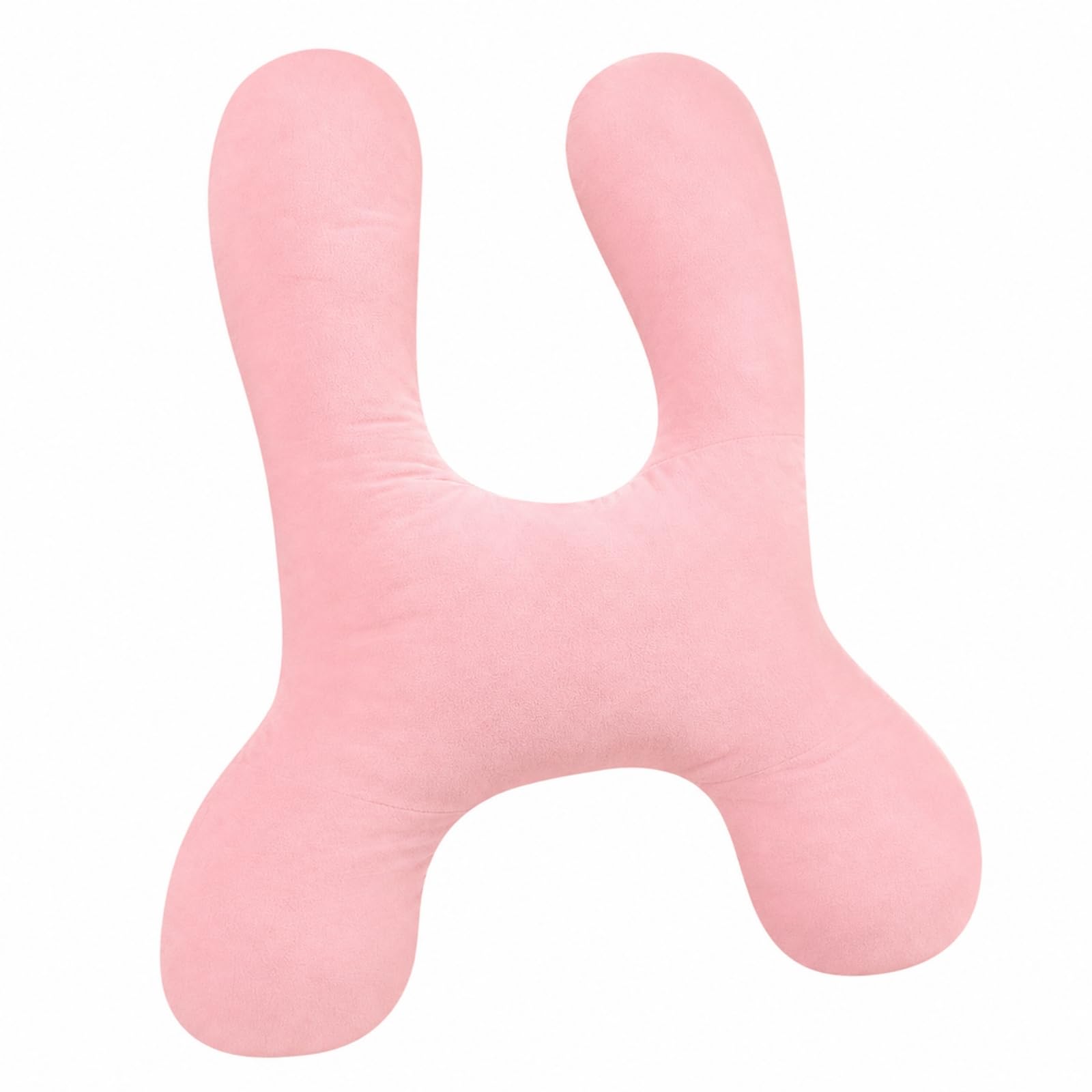 Cuscino con Cuscini Laterali Rialzati Traspirante Poggiatesta Imbottito per Bambini, Sedile Posteri Auto, Tipo H
