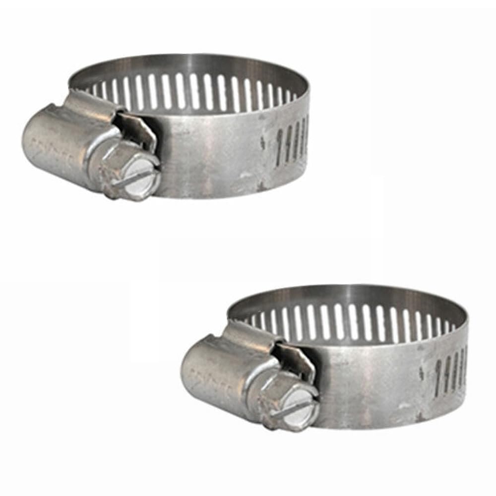 LEFITPA Replacement 2-Pack #4 7/32 Inch x 5/8 Inch Stainless Steel Mini Clamp with 410 HEX Screw for PrimeX 85016