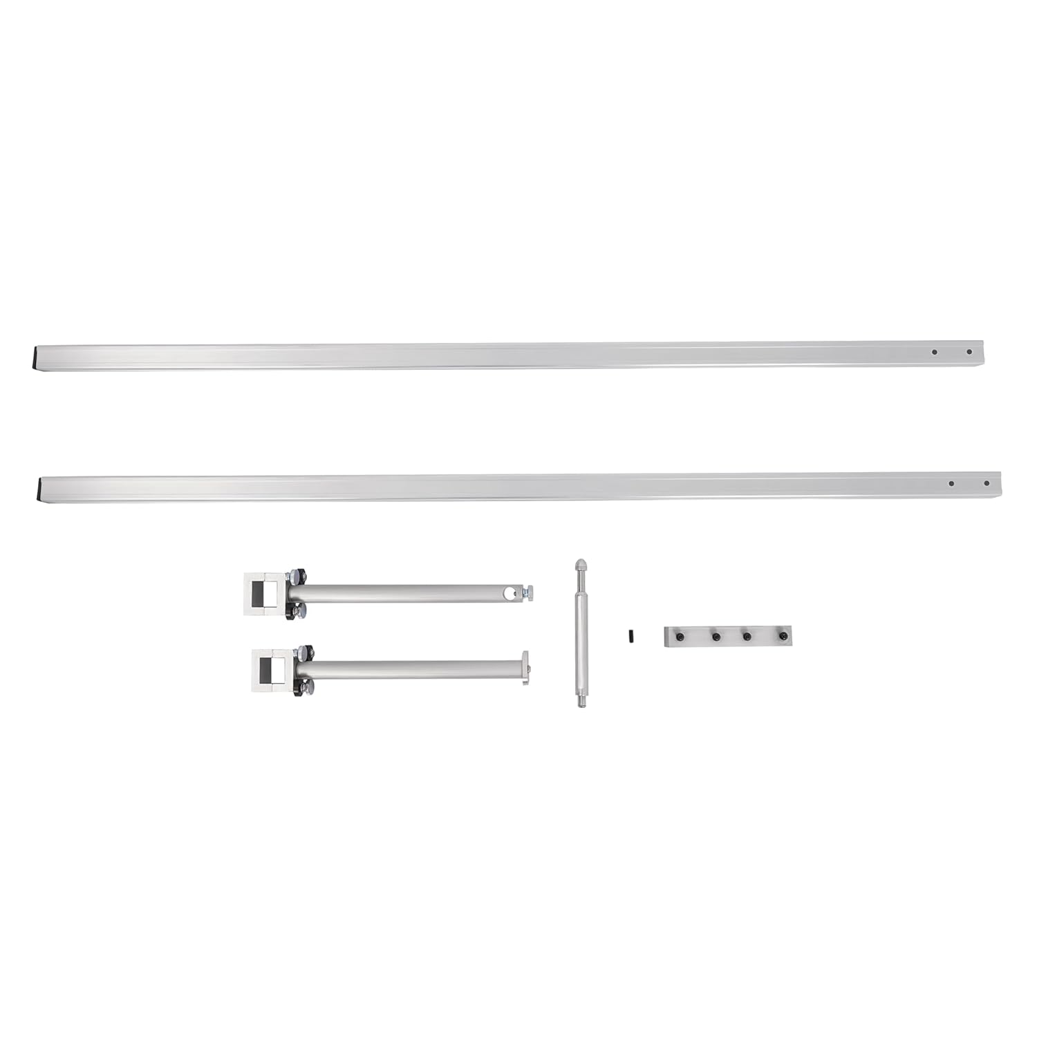Toe Bar Wheel Alignment Tool Adjustable Universal Tool Parts Toe-in Gauge Fit for Car, SUV, Pickup, Truck Up to 88" in Width Aluminium Silvery