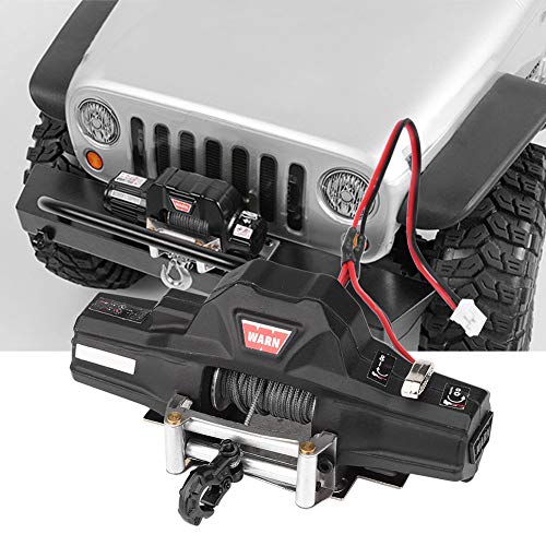 Drfeify Rc Model Vehicle Dual-Motor Winch,1/8 Scale Accessory With Remote Controller #TOP5
