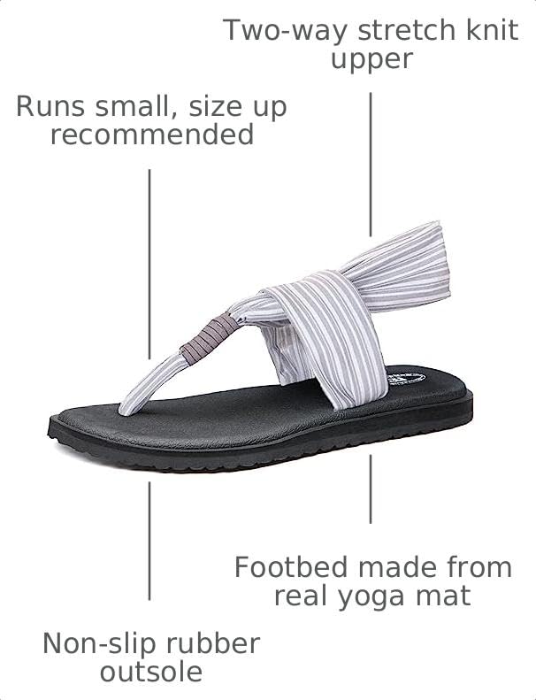 Image of Ranberone Women's Yoga Mat Flip Flops Casual Flat Summer Beach Sandals