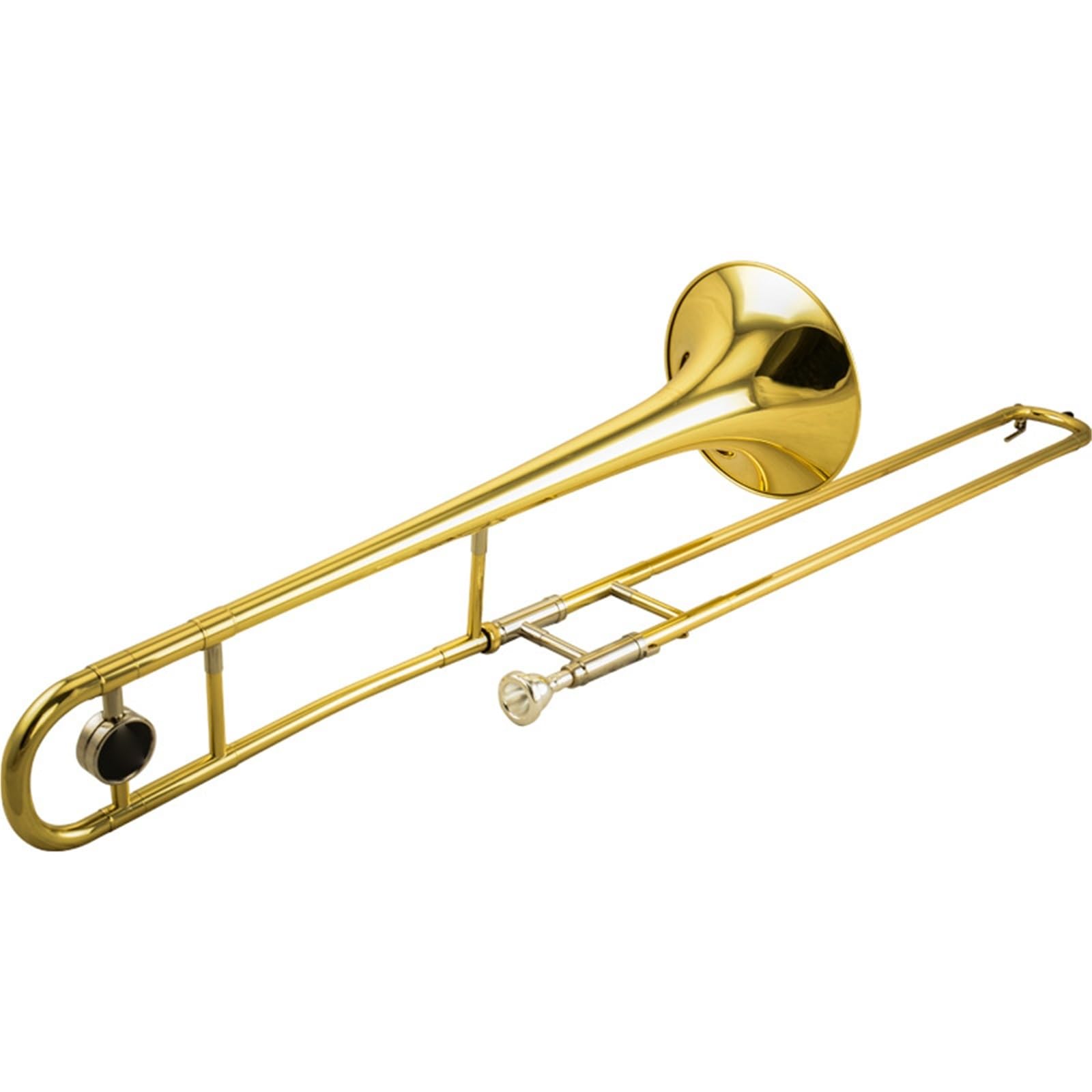 Instrumentos De Trombón Instrumento De Viento Trombón Alto Profesional En Si Bemol Con Baño De Oro Y Niquelado