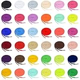 Auihiay 36 Pairs Colored Shoelaces Flat Shoestrings for Sneakers Skate Shoes Sport Shoes Boots (47 Inch, 36 Color)