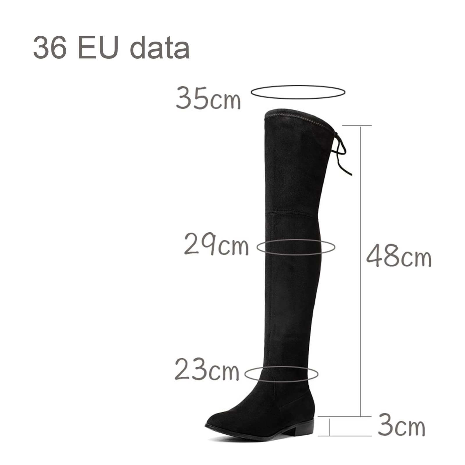 Nuovi Stivali Sopra Il Ginocchio Elasticizzati Per Donna - Foto 6