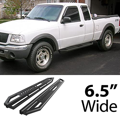 Estribos laterales acero HD Ridez para Ford Ranger y Mazda B miniatura 2