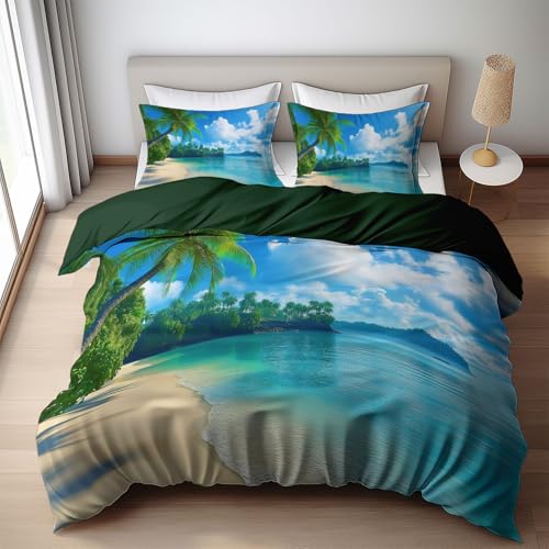 Verde Juego de Cama 135 x 200 cm Playa