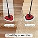 4 Pack Microfiber Flat Mop Head Refills for O-Cedar EasyWring & RinseClean Systems, Easy to Clean Corners, Ceilings, Walls