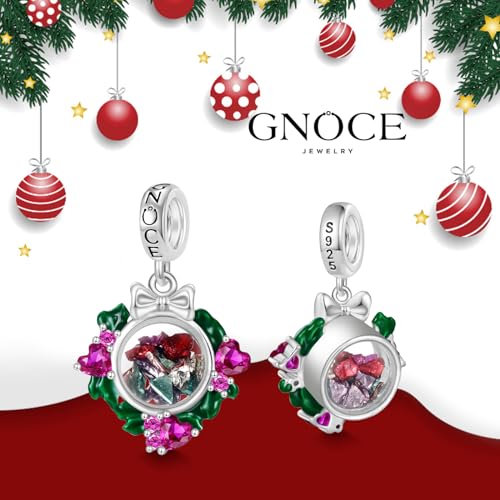 Image of GNOCE Christmas Charm Silver Plated & Sterling Silver Bracelet Gift