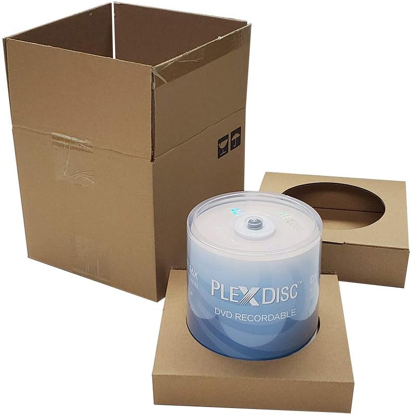 PlexDisc DVD+R 4.7GB 16x Branded Recordable Media Disc - 100pk Cake Box (FFP) 63C-815-BX