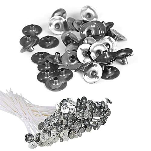 100 piezas base soporte para mechas de vela miniatura 6