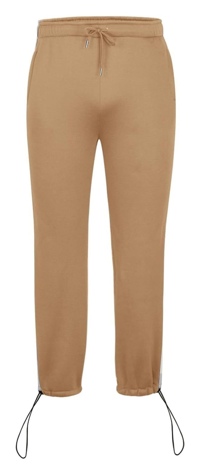 Jogginghosen Sportkleidung Sweathose Sport Hose Herren Langgröße Fitness Sweat Hosen Herren Elastischer Bund Mit Kordelzug Hose Taschen Frühling Warme Jogginghose(Khaki,S)