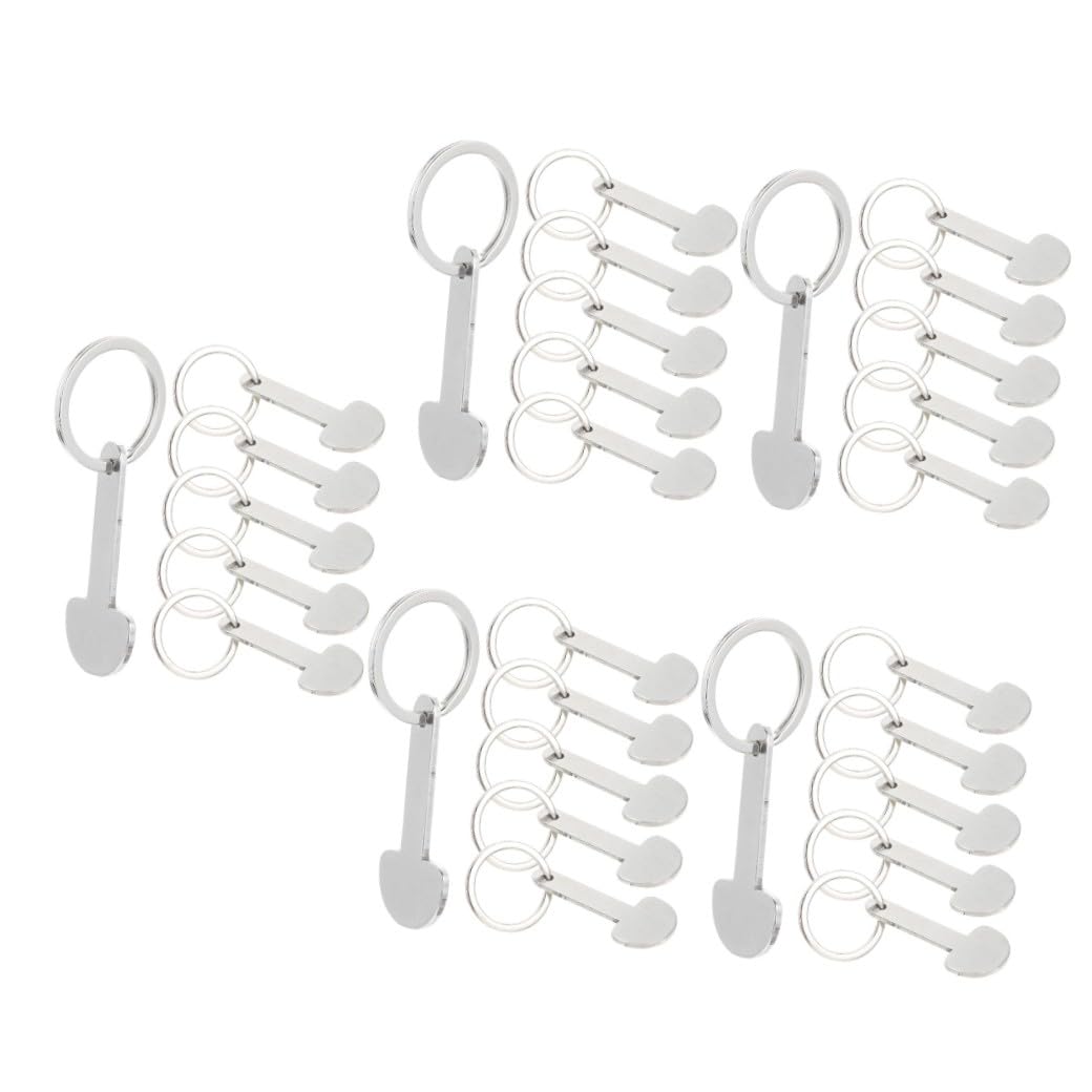 Ciieeo 30piezas Llaveros De Carrito De Compras Tokens Portátiles Aleación De Zinc Accesorios Para Carritos Llaveros Decorativos y Funcionales Diseño Creativo y Práctico