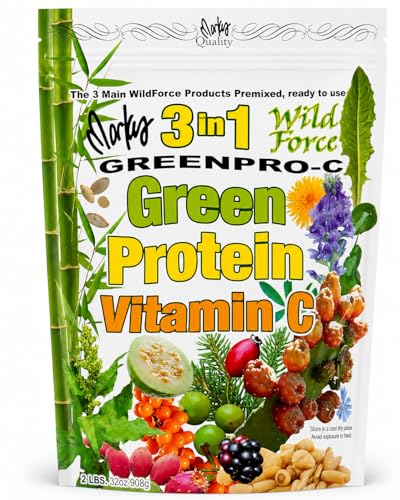 Wild Force GreenPro-C (Pre-Mixed Greens Protein and Vitamin C Powder)