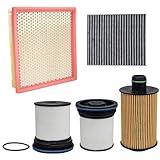RARAYC Fuel Filter Kit with Oil/Air/Cabin/Filter Kit Compatible with Jeep Grand Cherokee 3.0L
