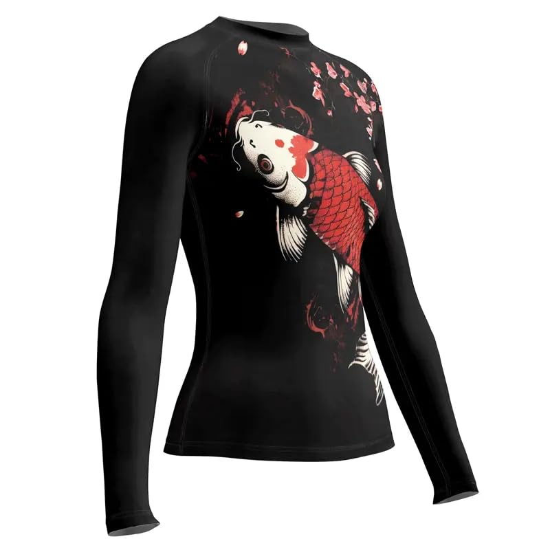 Samurai Jiu Jitsu Rash Guard Long Sleeve Grappling Compression Shirt for MMA BJJ Grappling Training2