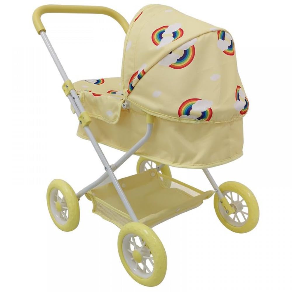 Roma Rupert - Passeggino per bambole adatto a partire da 24 mesi, altezza manico 57 cm, primula
