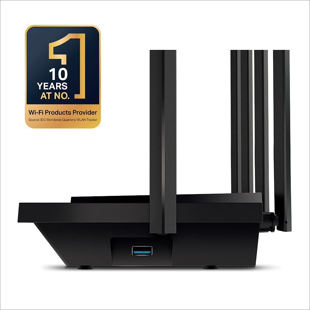 (Ricondizionato) TP-Link Archer AX73 Router Wi-Fi 6 Dual-Band AX5400Mbps, 5 Porte Gigabit, 1 Porta USB 3.0, Router F (FTTH | FTTB | Ethernet), TP-Link HomeShield, OneMesh, Tether App