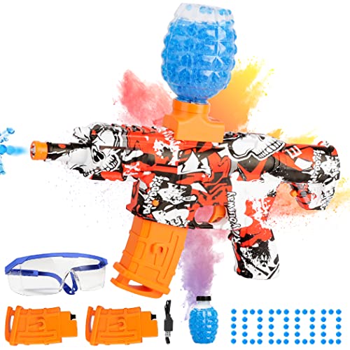 Electric Gel Ball Blaster Toy WESWOSE M416 Gel Ball Blaster Water Ball Blaster with 10,000 Water Gel Beads for Adults Shooting Battle Games Automatic Splatter Outdoor Backyard Toy