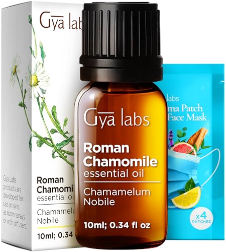 Image of 100% Pure Roman Chamomile Essential Oil - 0.34 Fl Oz - Roman Chamomile Oil for Hair, Skin, Diffuser, Aromatherapy & DIY Candle Making Scent