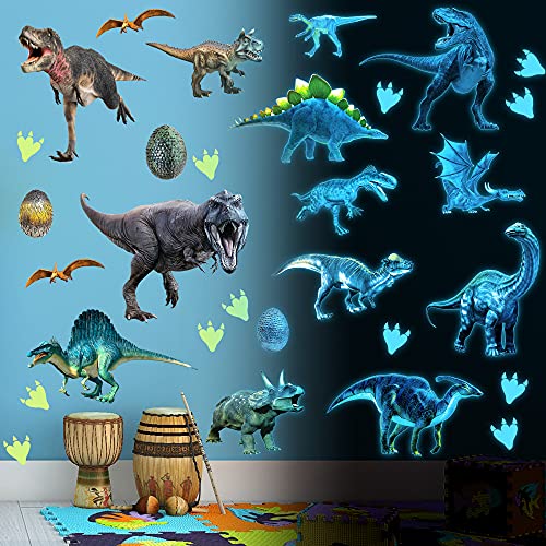 Vinilos Decorativos de Dinosaurios que Brillan en la Oscuridad miniatura 1