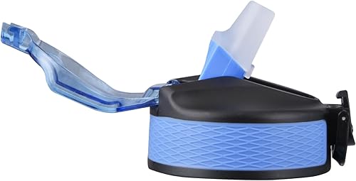 EYQ Botella de agua con tapa con popote para jarra de agua de 32 oz (azul)
