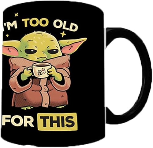 Miniatura 4 de Baby Yoda Taza mágica que cambia de color, taza de café de cerámica creativa de 11 onzas, regalo de cumpleaños para novio, novia, marido, esposa,