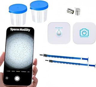 Sperm Magnifying Glass, Suitable for Semen Observation,Home Sperm Testing, Male Fertility Observation, Quick Result, 2PCS