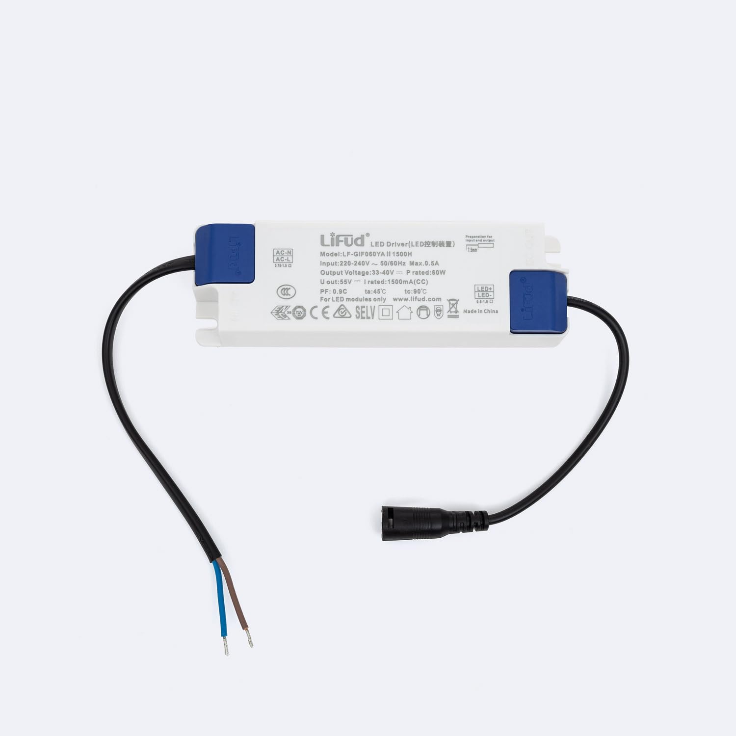 Panneau LED 120x60 cm 60W 6000lm 6000K Non Flicker Blanc froid