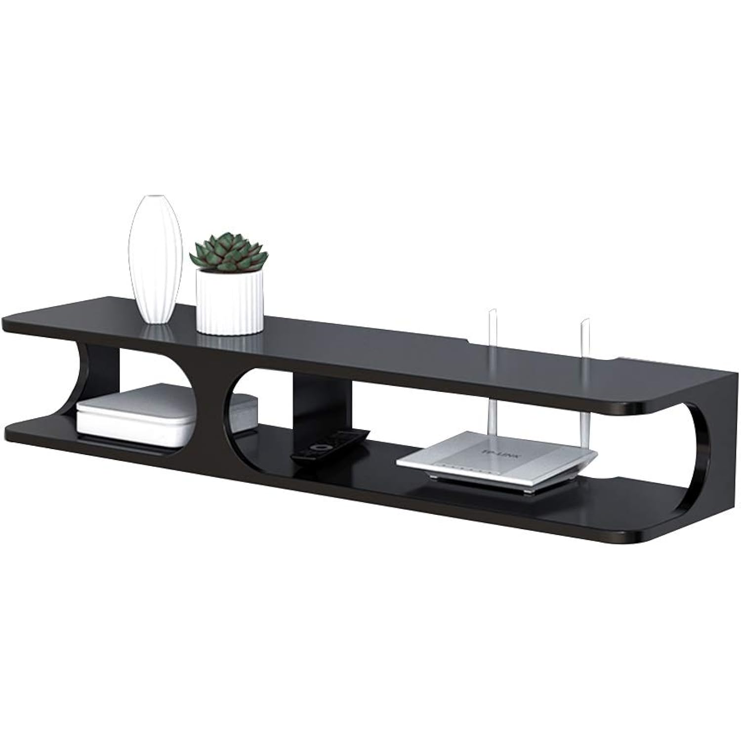 Router Shelf Wall Settop Box Decoration Shelf Settop Box Punchfree