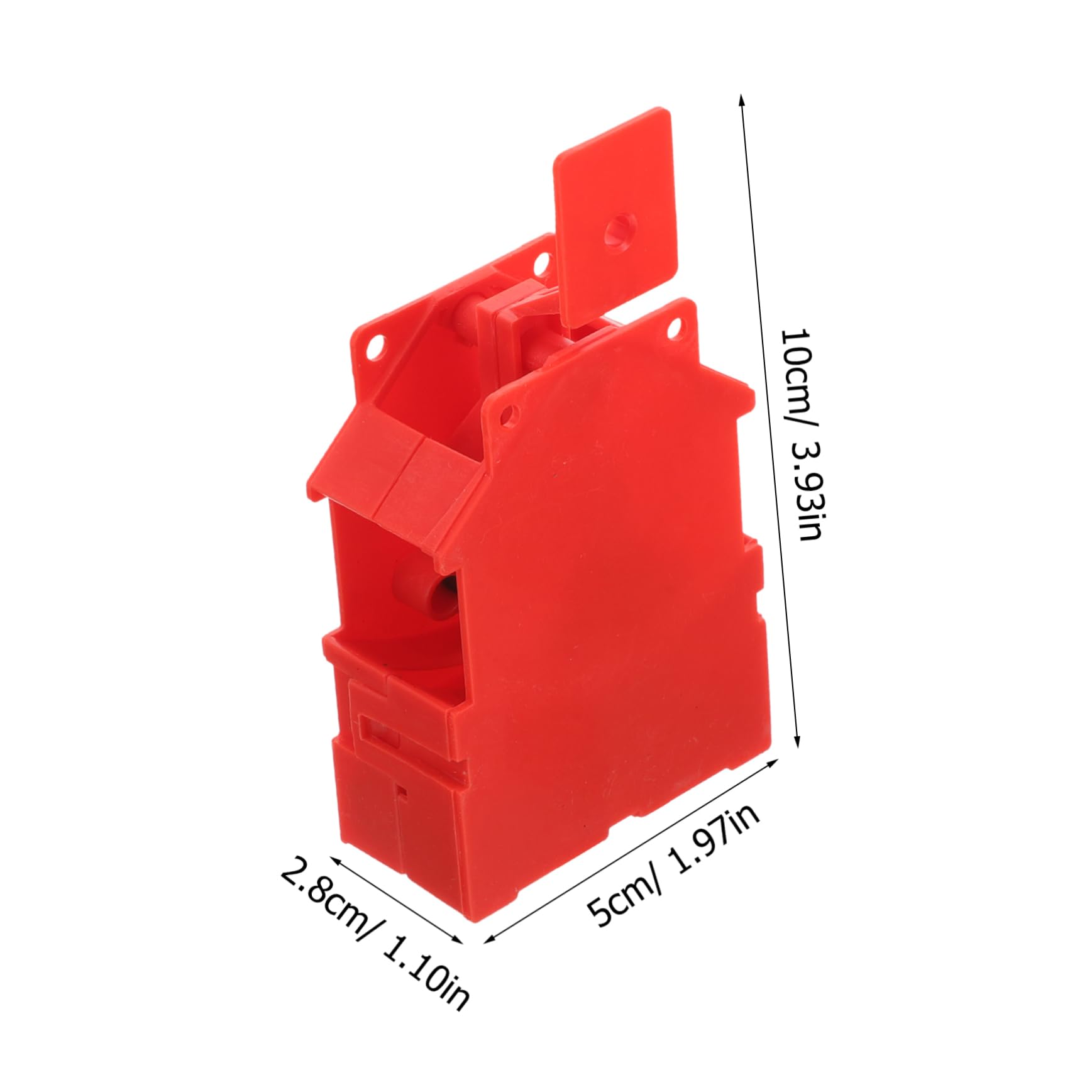 Cabilock 2pcs Rocker Show Rack Sign Stand Landscape Display Holder Store Display Holder Poster Showing Stands Table Poster Stand Swing Display Holder Advertising Display Holder Plastic Red