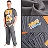 NARUTO Pajama Set for Men Teens, M-3XL, Anime Lounge Set with T Shirt, Pajama Pants, Soft Sleepwear PJs, Gifts for Men - Image 2