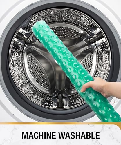 Image of HITSLAM Shower Mat Anti Slip, Square Bath Mat for Tub Non Slip with Suction Cups and Drain Holes, 21x21 Inch Bathroom Shower Stall Floor Mat, Machine Washable, Soft on Feet, Green