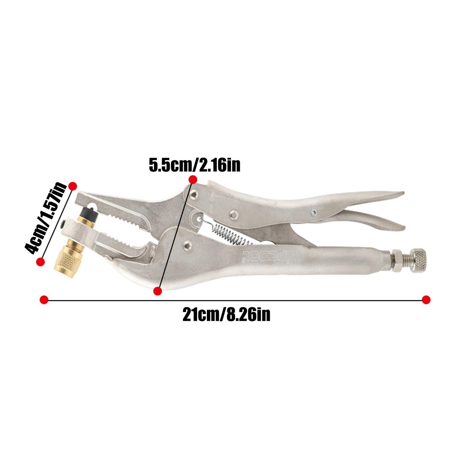 Pinze per perforazione HVAC - Strumenti di riparazione del condizionatore d'aria, strumento di perforazione per recupero del refrigerante | Pinze di bloccaggio del tubo del refrigerante per recup