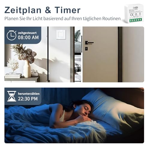 Module d'interrupteur intelligent Wi-Fi CNBINGO compatible Alexa pour interrupteur mural - 5