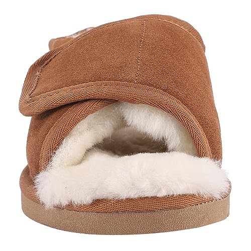 Lamo Womens Apma Open Toe Slip On Casual Slippers Casual - Brown3