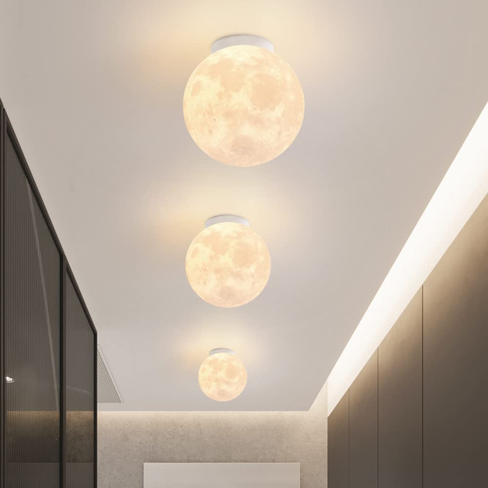 Księżycowa lampa sufitowa 3D z gniazdem G9, kreatywna lampa planetowa dla dzieci, chłopców, dziewcząt, sypialnia, oświetlenie dekoracyjne do salonu, 30 cm