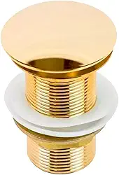 Pingoo.casa, Válvula de Escoamento Click para Cuba Banheiro Iguatemi - Dourado