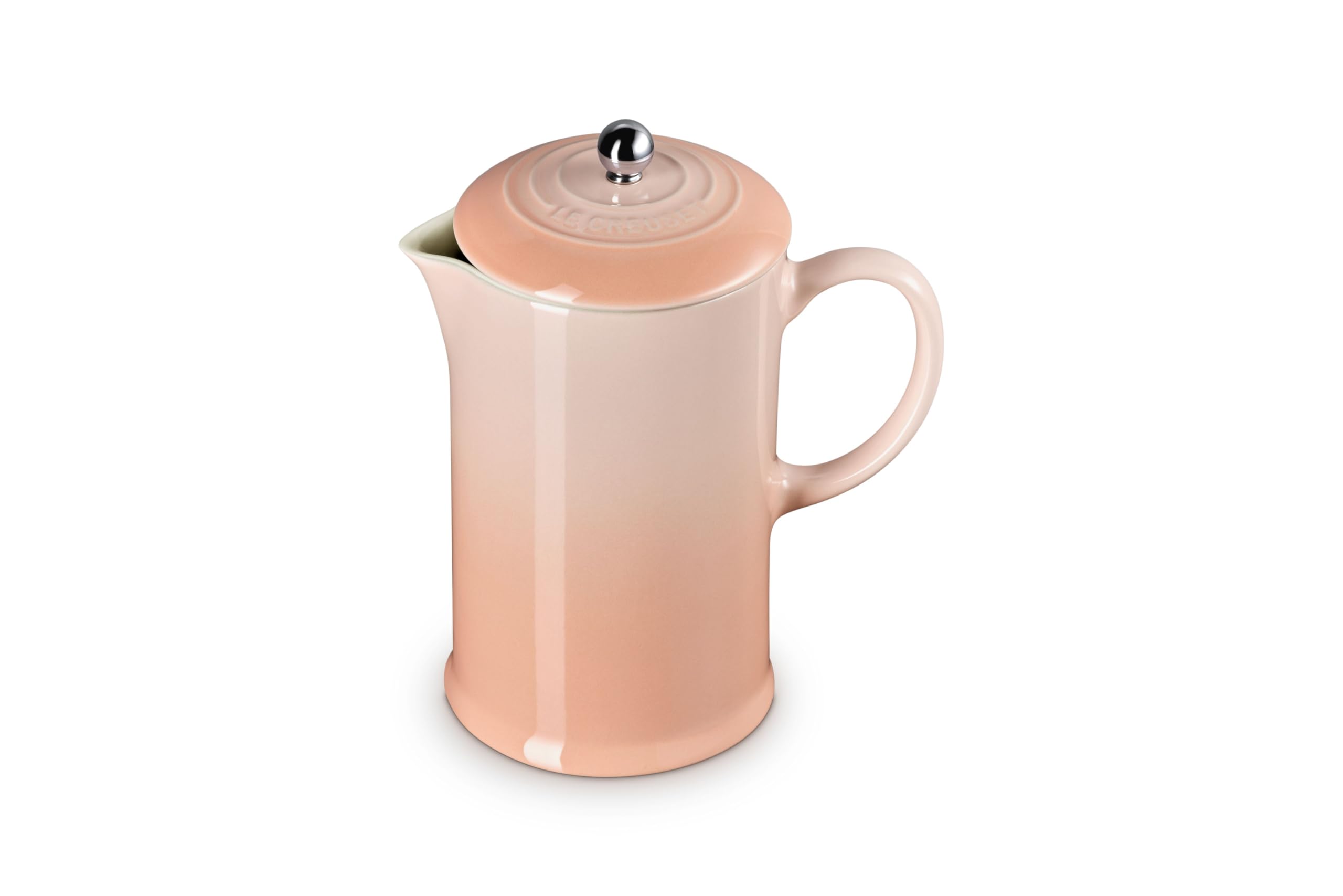 Le Creuset Stoneware French Press, 34 oz., Peche