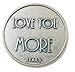 Love You More XO Pocket Token 1 1/4 Inch