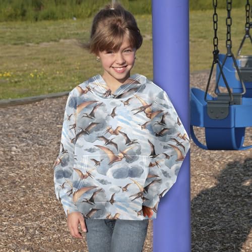 Squirrel Oak Branch Youth Hoodie Sweatshirt4