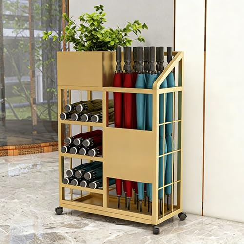 Porte-parapluie 50 cm multi-compartiments pour éviter l'eau au sol