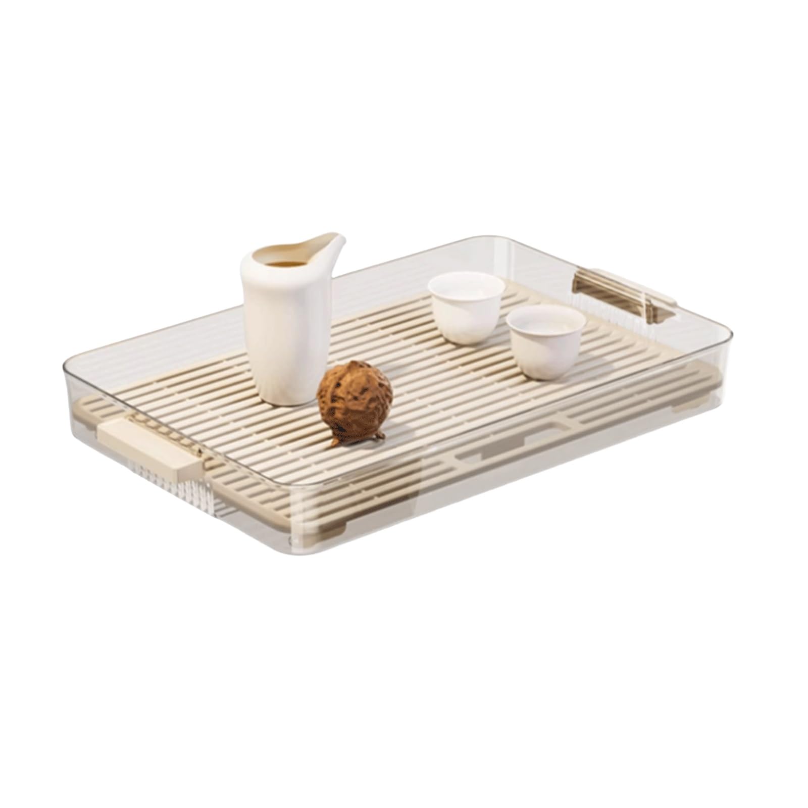 Eiauiuo Glass Drip Tray Countertop Storage Organizer Plastic Base Dish Drainer Rack Kitchen Storage & Organisation Cup Drying Tray Sink Tidy Draining Tray For Mugs & Glasses