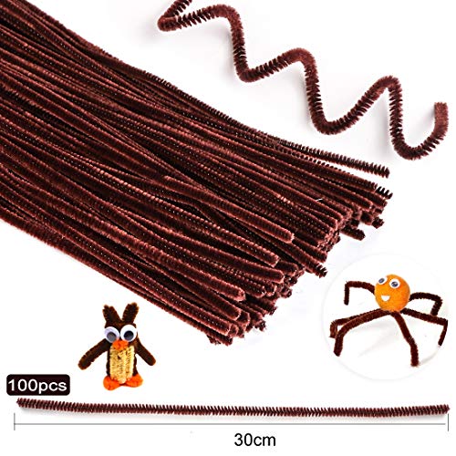 Zaloife Pipe Cleaners Crafts Set, Fil Chenille Enfant, Fils Chenille Loisirs Creatifs, Cure Pipes et Pompoms avec Googly Eyes Sticky Craft Assortiment de Multicolore pour Bricolage - Image 6