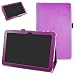 Insignia NS-P10A7100 Case,Mama Mouth PU Leather Folio 2-folding Stand Cover with Stylus Holder for 10.1" Insignia Flex NS-P10A7100 Android 6.0 Tablet 2016,Purple