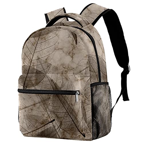 Sac d'école filles garçons motif feuilles côtières étudiant
