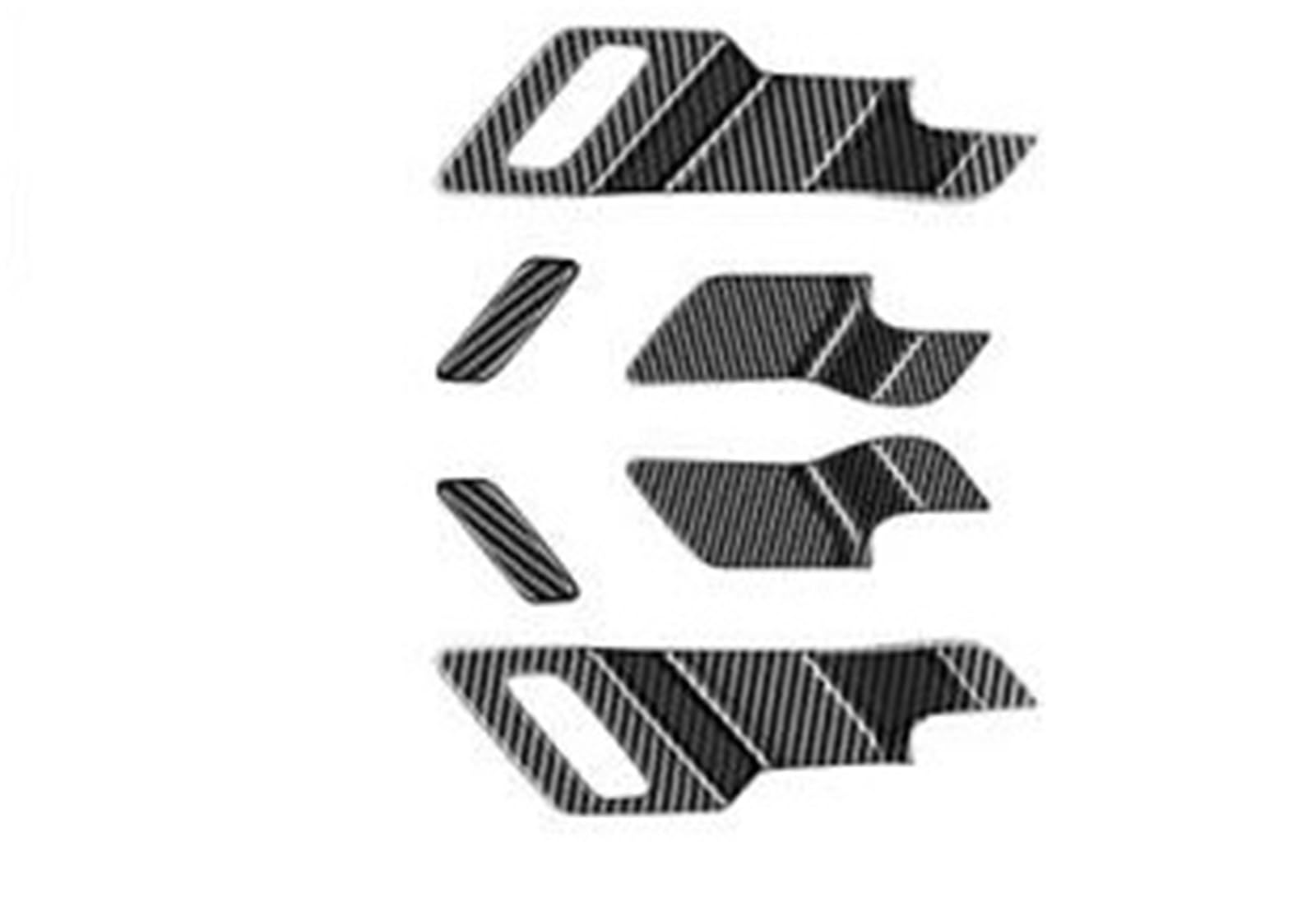 Pypfqumqgr Abs Carbonfiber For Mitsubishi For Outlander 2022 2023 2024 Carbon Black Car Inner Door Bowl Trim Frame Trim Cover Stickers Decoration