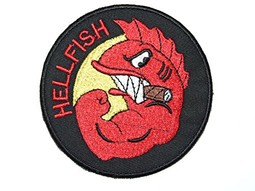 Patchking Simpsons The Curse Of The Flying Hellfish Ww2 Comic Patch Aufnäher